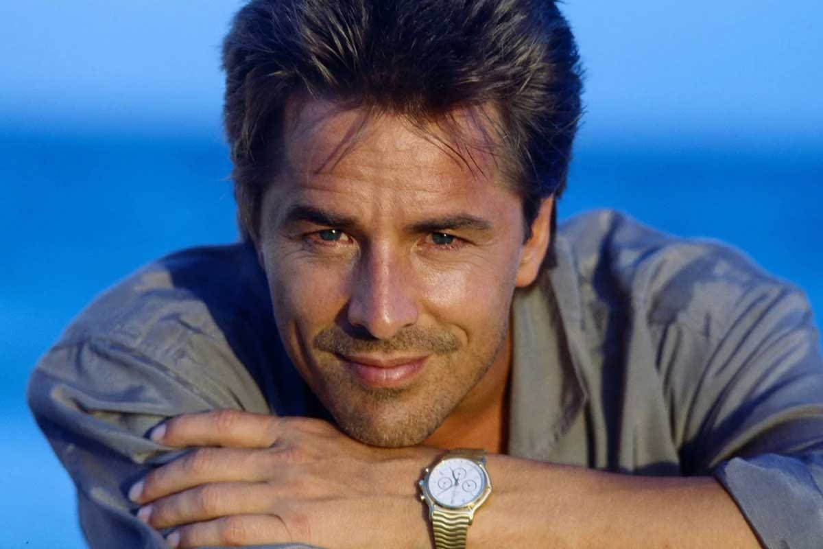 Don Johnson as Sonny Crockett in TV show ‘Miami Vice’ wearing the Ebel Sport Classic Chronograph