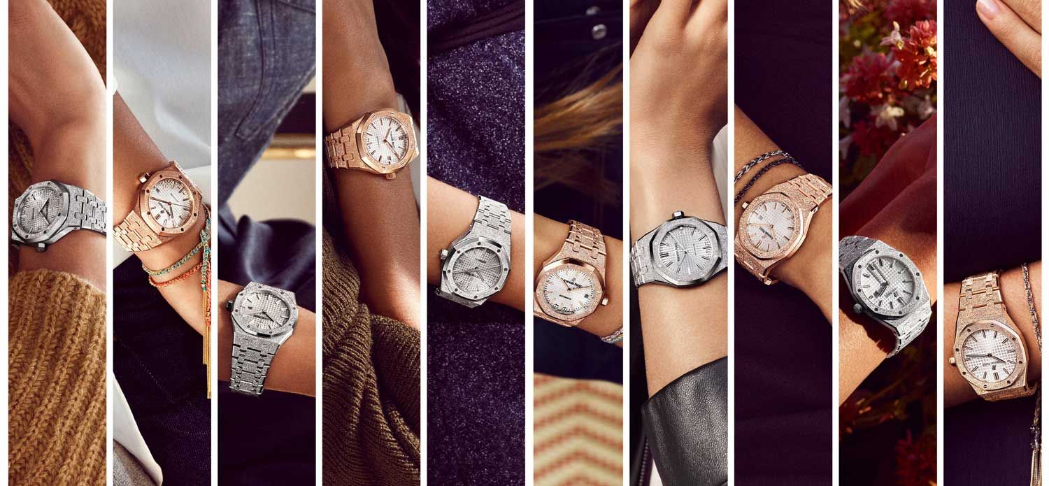 Innovations at Audemars Piguet in reaching out to the female market include the Frosted Gold collection