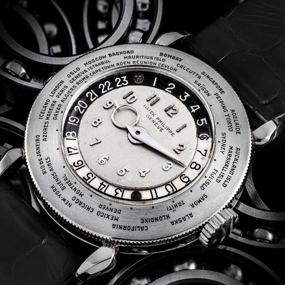 One of the most famous 1415 watches is the single platinum silver dial example, which sold at an Antiquorum auction in April 2002 for CHF 6.6 million. (Image: Christie’s)