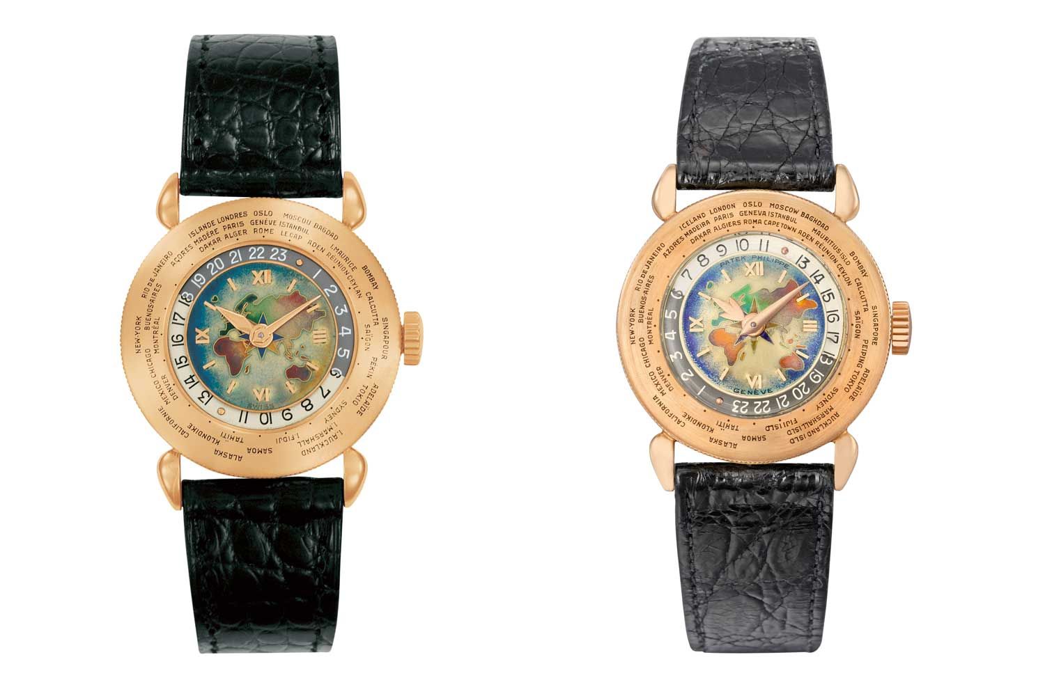 Louis Cottier designed some truly ornate and beautiful hands for 1415. Some of the most distinct are Cottier’s circular or fleur-de-lys hour hand usually combined with a sword shaped minute hand. (Images : Patek Philippe)