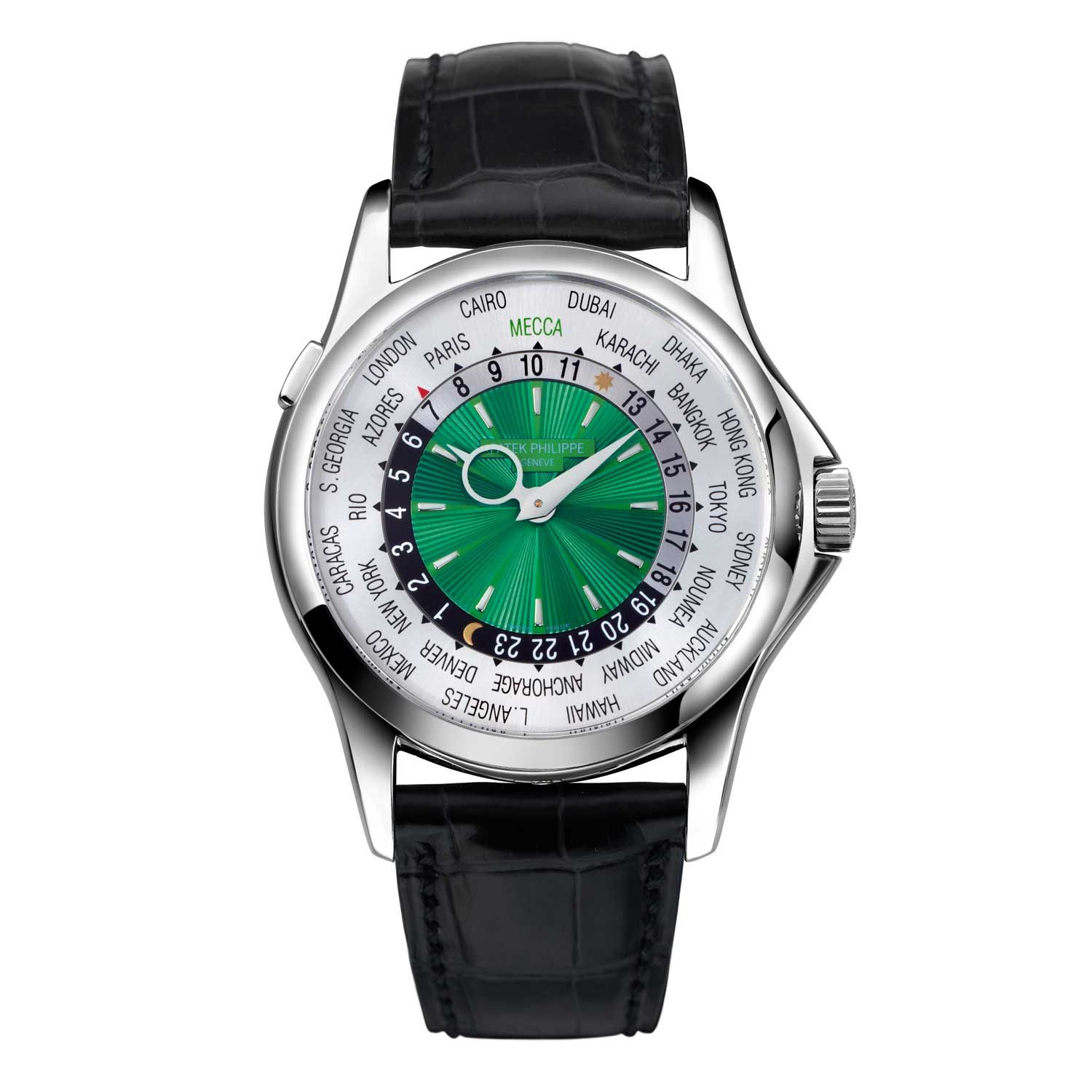 The ref. 5130P “Mecca” in platinum with a green dial