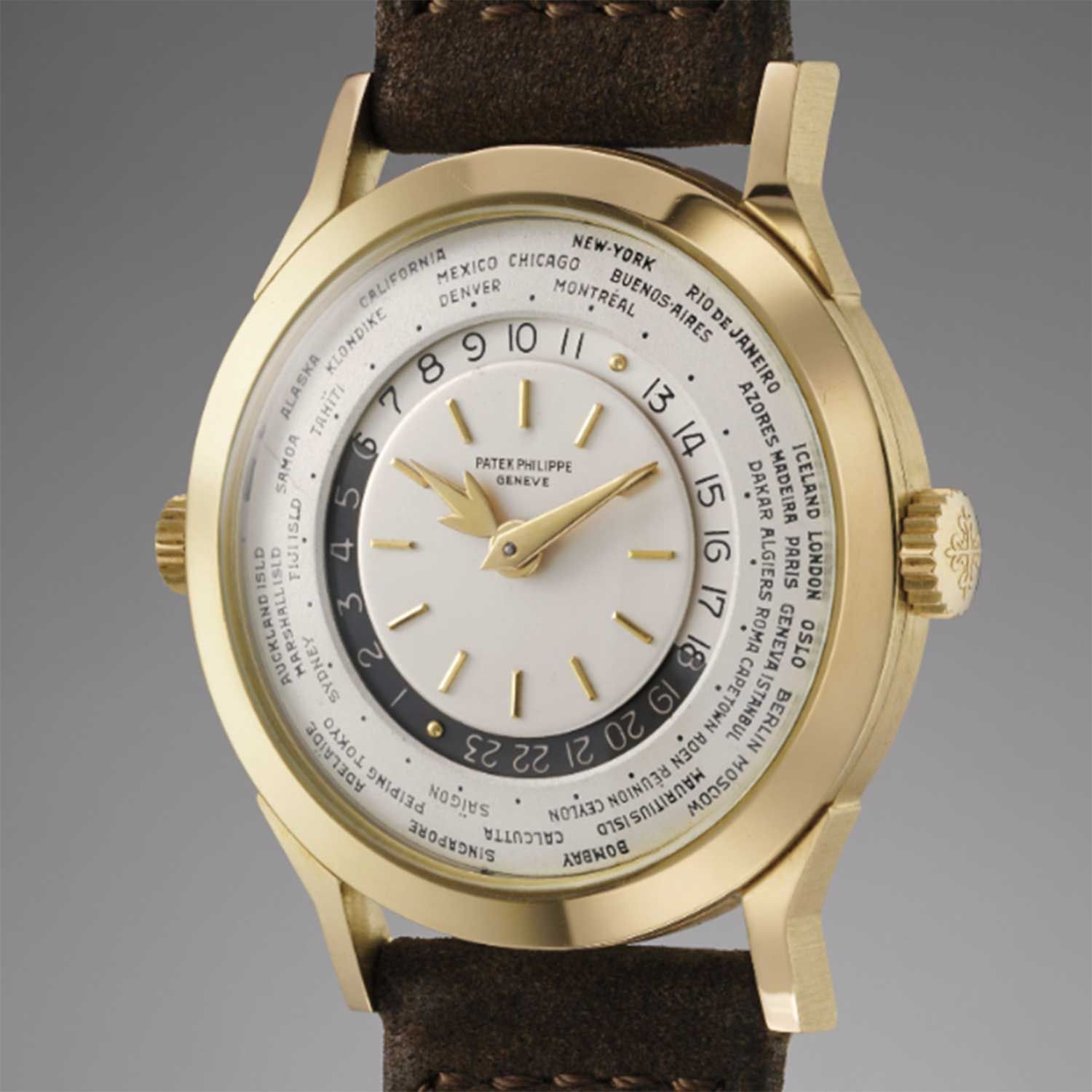 In 1962, Patek Philippe modified the 2523 into the 2523-1 (Image: Phillips)
